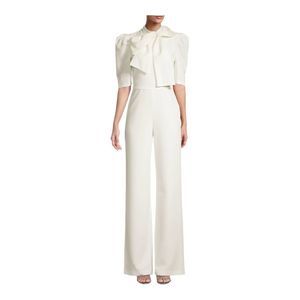 Black Halo Ara Puff Sleeve Jumpsuit size 4